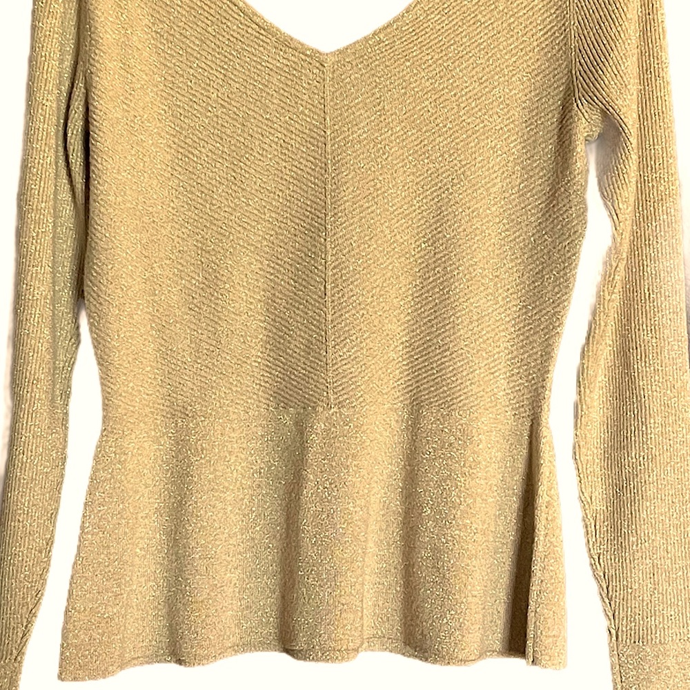 Gold medium sweater top fromWhite House Black Market
